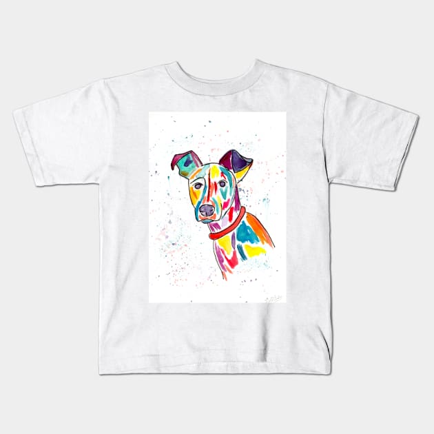 Rainbow Sandy Kids T-Shirt by Colzo Art